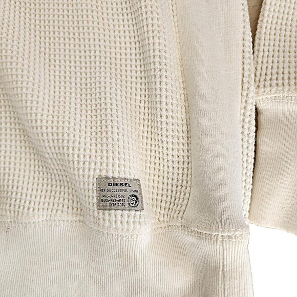 Men's Diesel Cream-colored Thermal Shirt - Size: Large - Picture 5 of 8